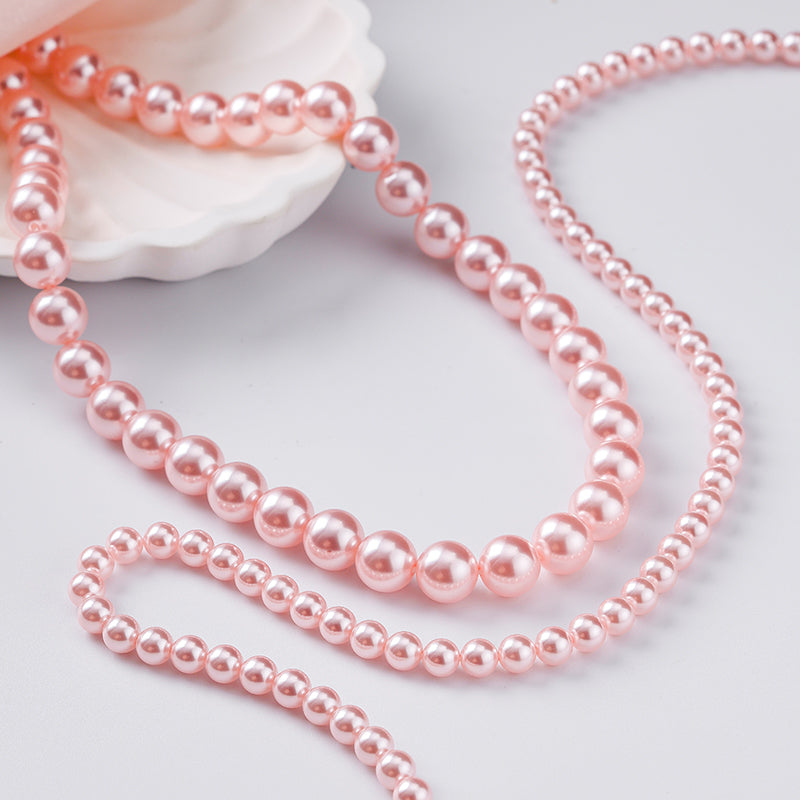 Round Glass Pearl Beads – Versatile & Elegant DIY Jewelry Essentials