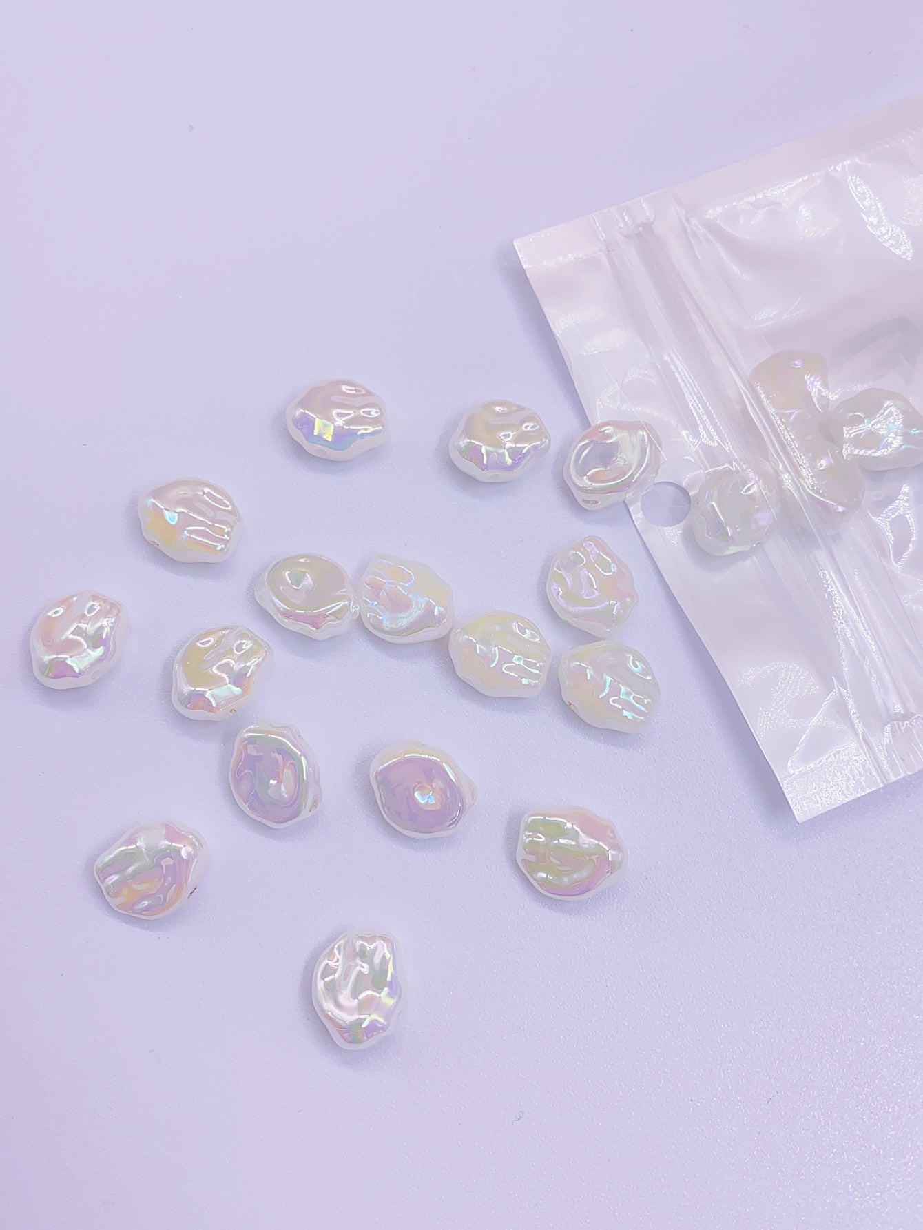 DIY high highlight imitation pearl Baroque bright color special pearl imitation pearl bracelet necklace earrings jewelry accessories