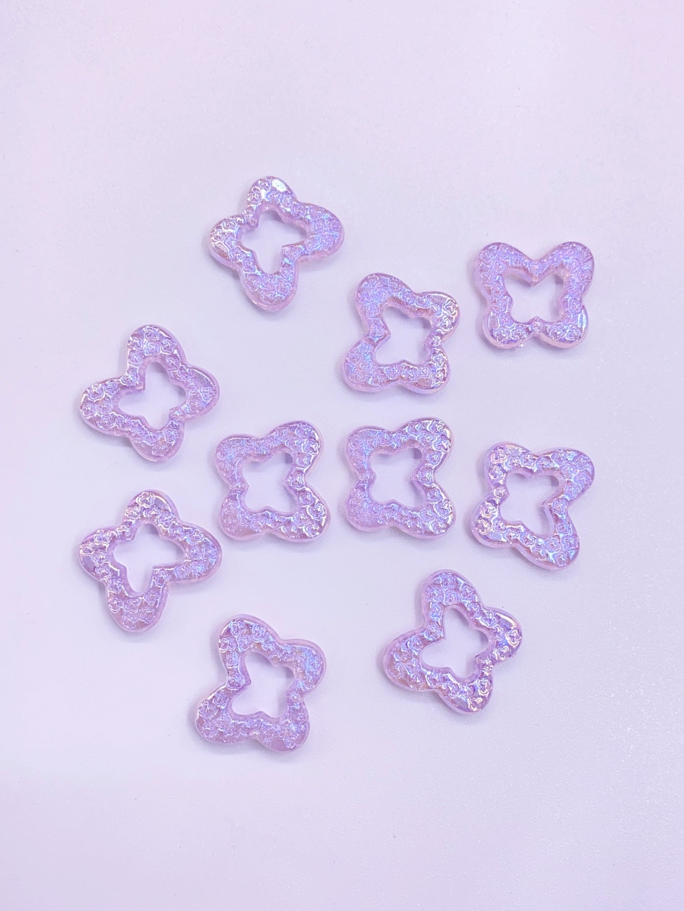 New abs imitation pearl wrinkles butterfly straight hole handmade beaded diy necklace accessories pearls