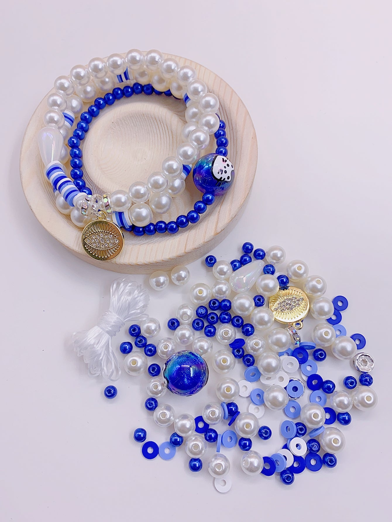 New high-end blend ABS high light pearl bracelet multi-layer wear diy handmade beading material