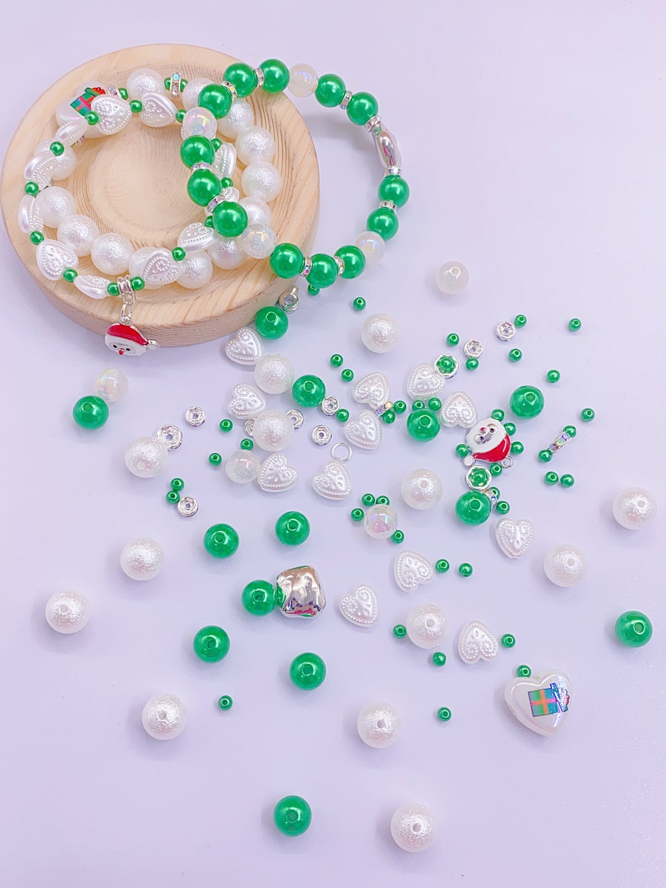 Creative New ABS Pearl Straight-Hole Multi-color Bracelet Necklace