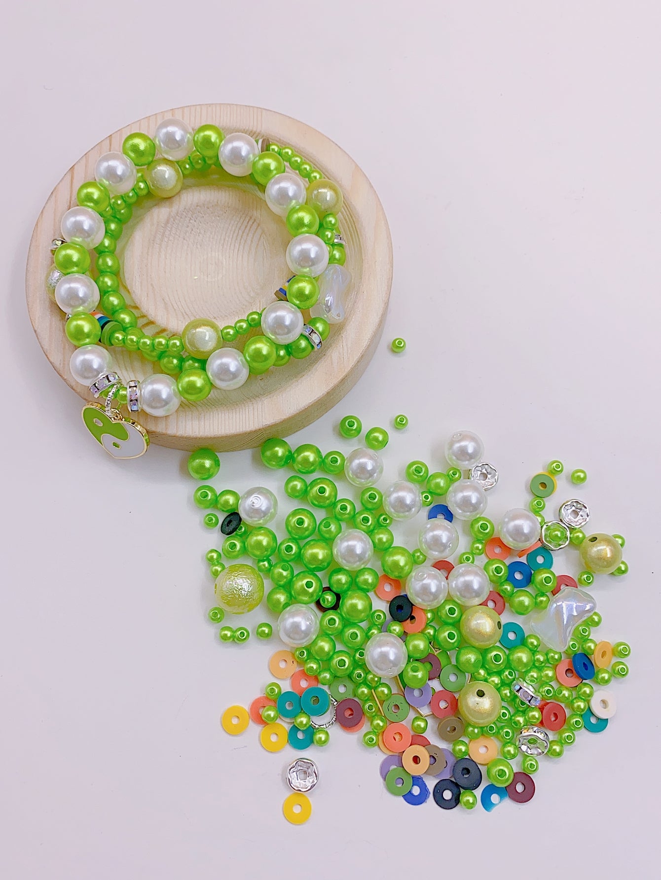 DIY can do finished ABS loose beads diy handmade bracelet necklace hair hair earrings accessories material bag