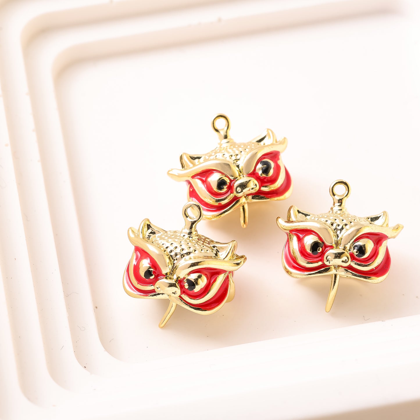 Fortune & Blessing Bead Toppers | Chinese Symbolic Charms for Wealth, Health & Prosperity