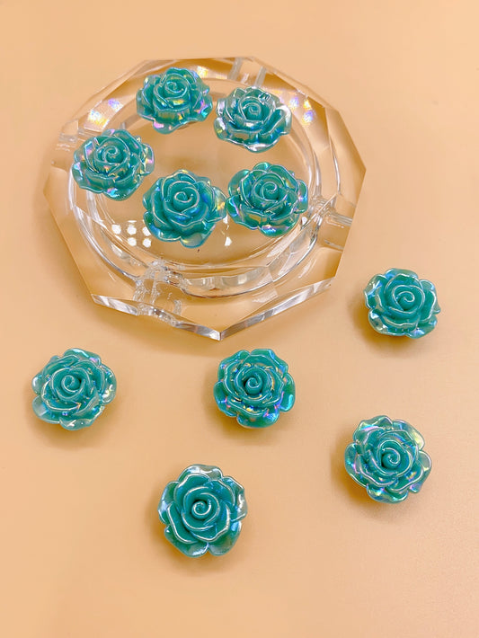 Happiness Rose Bouquet Material Kit diy Handmade beaded ABS imitation Pearl Pearl Rose Petal Flat Bottom Patch pearl