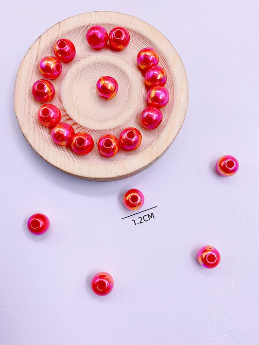 Hot selling straight hole big hole jewelry accessories ABS bright DIY multi-color accessories clothing accessories accessories beads