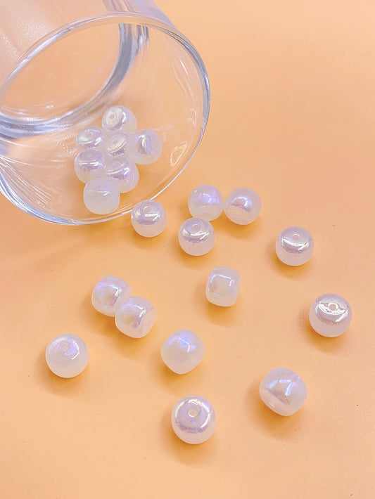 New star color mermaid straight hole flat bead cylinder body handmade beaded jewelry accessories diy pearls