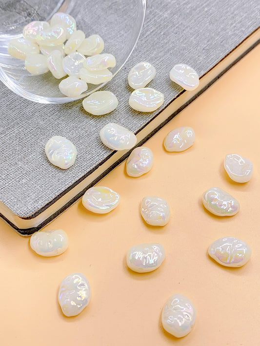 High-grade bright color straight hole shaped wrinkle beads clothing accessories diy necklace pendant loose beads accessories beads