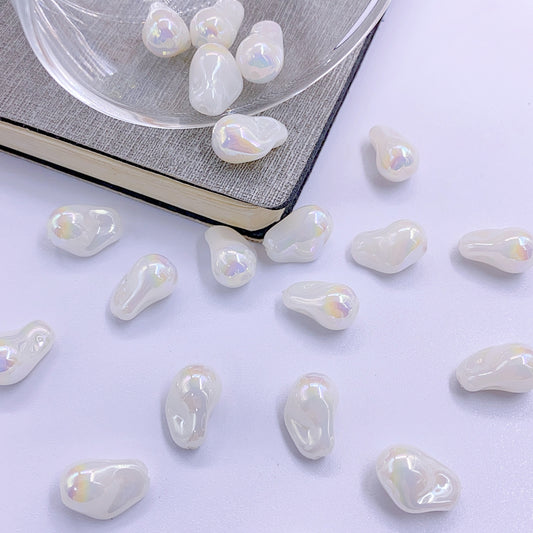 DIY high highlight imitation pearl Baroque bright color special pearl imitation pearl bracelet necklace earrings jewelry accessories